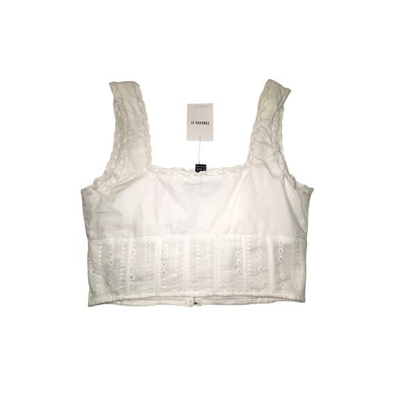 NWT Womens Corset Tank Crop Top Size Medium - Picture 2 of 3